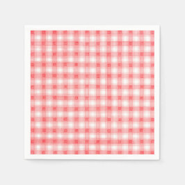 Servilleta De Papel Red Plaid