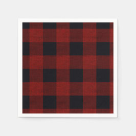 Servilleta De Papel Red Plaid