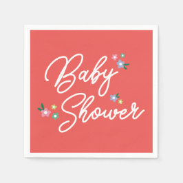 Servilleta De Papel Red Polka Dot Ladybug Baby Shower