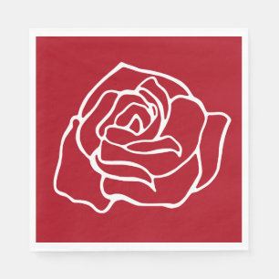 Servilleta De Papel Red Rose Napkins