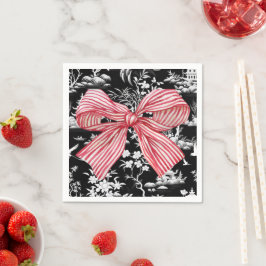 Servilleta De Papel Red Strike Bow Chinoiserie Preppy Napkin