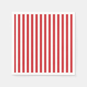 Servilleta De Papel Red Stripe Preppy 