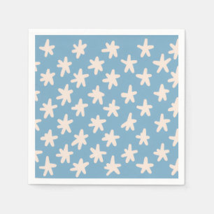 Servilleta De Papel Red Stripe White & Blue Family Stars Barbecue