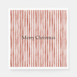 Servilleta De Papel Red White Stripes Christmas