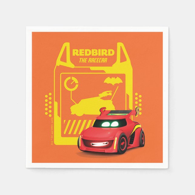 Servilleta De Papel Redbird Batlleras™ - El Racecar (Anverso)