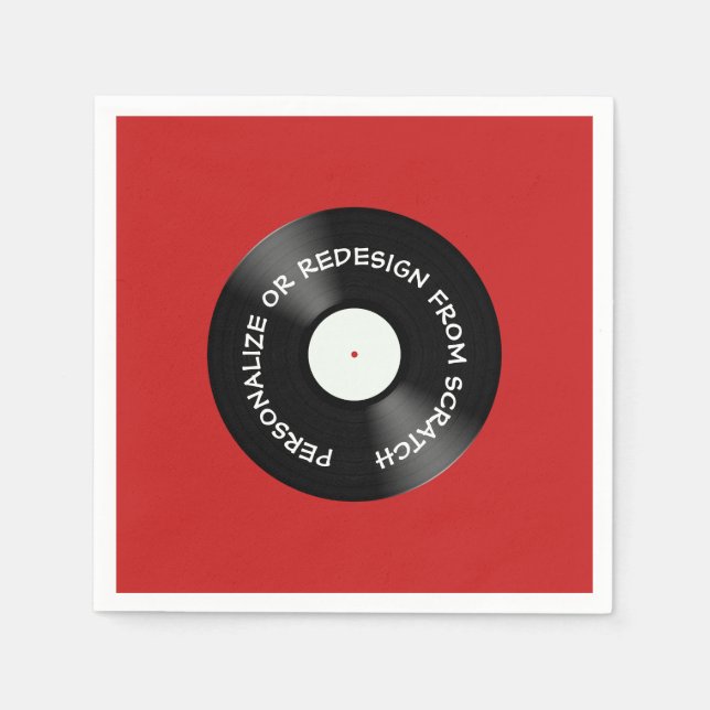 Servilleta De Papel Rediseñar desde Scratch o Personalizar - (Anverso)