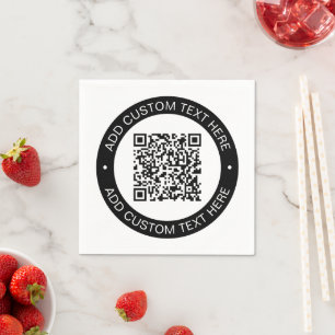 Servilleta De Papel Reemplazar por su propio código QR cargado o image