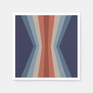 Servilleta De Papel Reflejo arcoiris en estilo retro