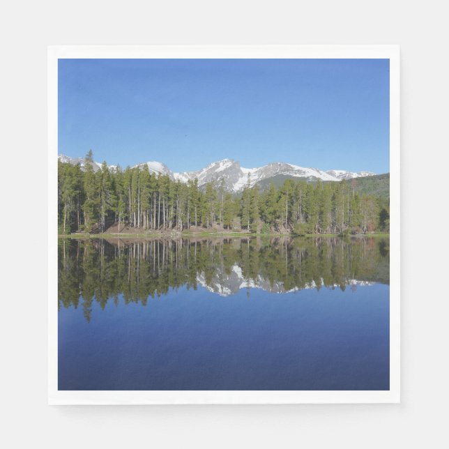 Servilleta De Papel Reflejo del lago Sprague (Anverso)