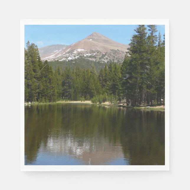 Servilleta De Papel Reflejo del lago Yosemite (Anverso)