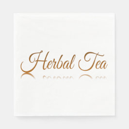 Servilleta De Papel Reflexión del té herbal