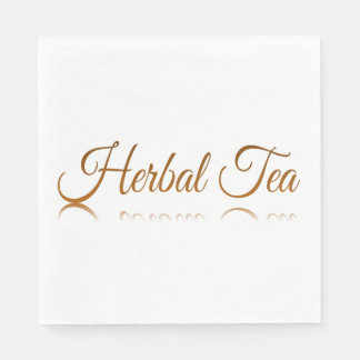 Servilleta De Papel Reflexión del té herbal
