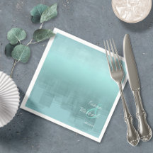 Reflexiones de color de agua ID Verde azulado Boda