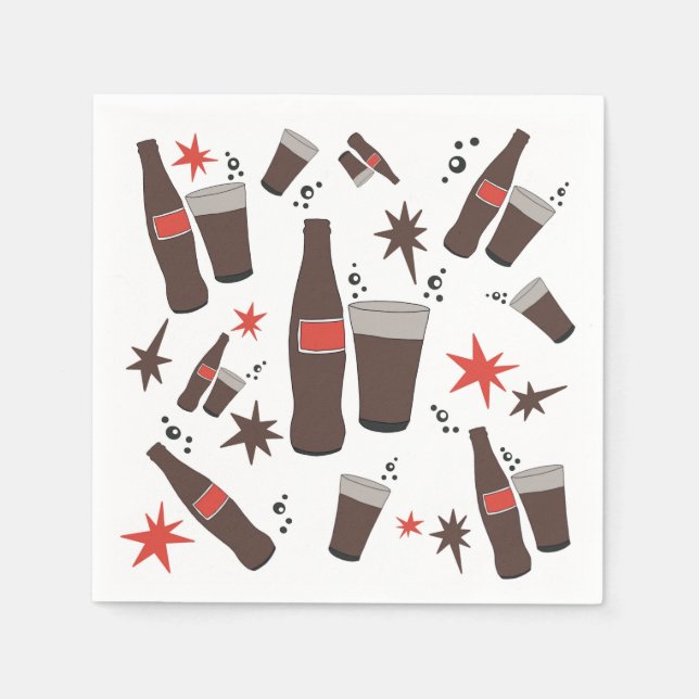 Servilleta De Papel Refresca este verano con un trago. (Anverso)