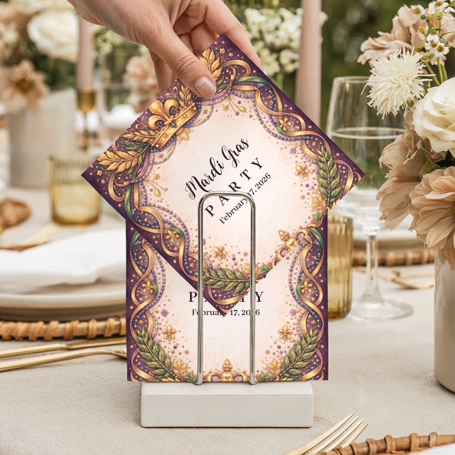 Servilleta De Papel Regal Crown Fleur-de-Lis Mardi Gras (Subido por el creador)