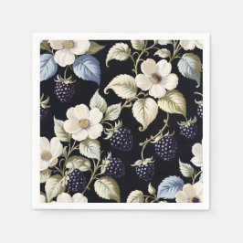 Servilleta De Papel Regal Elegance Blackberry & Blooms