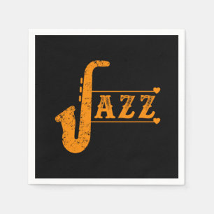 Servilleta De Papel Regalo Alto de Jazz Saxofón Música De Banda Saxofo