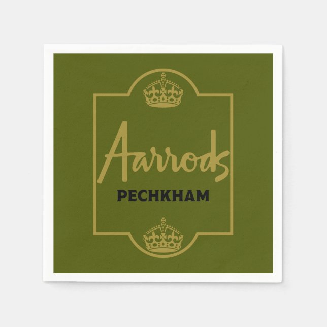 Servilleta De Papel Regalo clásico británico de Novedad (Anverso)