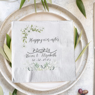 Servilleta De Papel Regalo de boda personalizado feliz para siempre