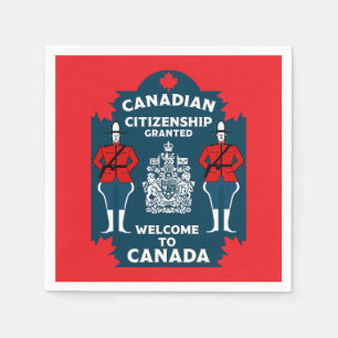 Servilleta De Papel Regalo de celebración de la ciudadanía canadiense
