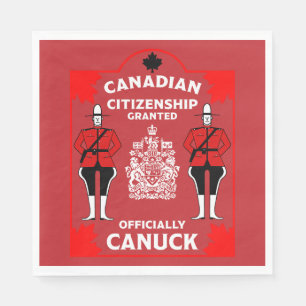 Servilleta De Papel Regalo de celebración de la ciudadanía canadiense