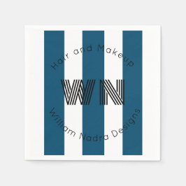 Servilleta De Papel regalo de círculo de monograma de logotipo de nego