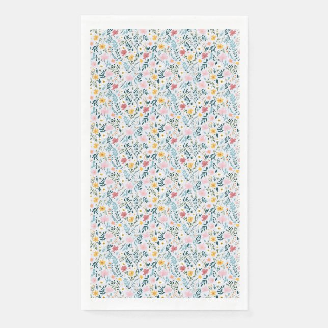 Servilleta De Papel Regalo de Cumpleaños | Arquitectura Floral (Anverso)