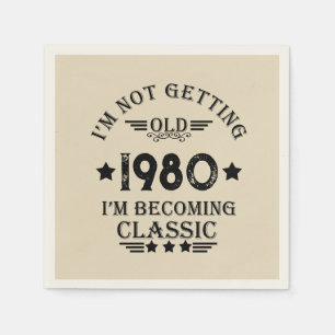 Servilleta De Papel Regalo de cumpleaños vintage personalizado