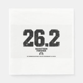 Servilleta De Papel Regalo de finalista de maratón de 26,2 millas de c