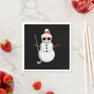 Servilleta De Papel Regalo de golfista de Navidad de bola de golf de m