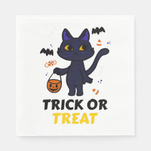 Servilleta De Papel regalo de halloween para disfraces de gatos de hal