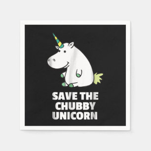 Servilleta De Papel Regalo de Hippo Lover Hippo de Chubby Unicorn Hi