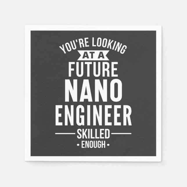 Servilleta De Papel Regalo de ingeniero de NANO (Anverso)