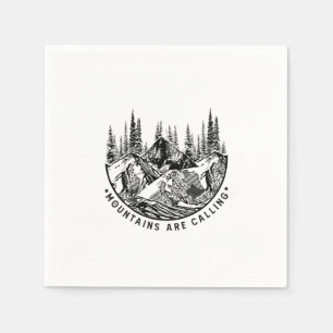 Servilleta De Papel Regalo de los carros   Las montañas llaman cumplea