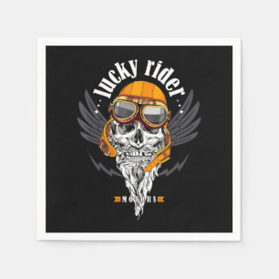 Servilleta De Papel Regalo De Motocicletas Skull Para Los Amantes De L