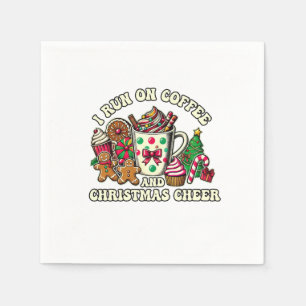 Servilleta De Papel Regalo De Navidad Café Y Alegría De Navidad