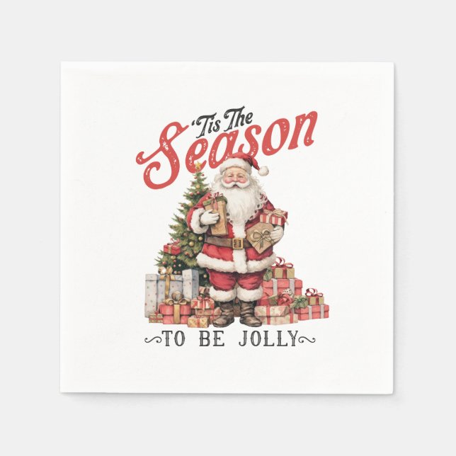 Servilleta De Papel Regalo de Navidad Esta Temporada (Anverso)