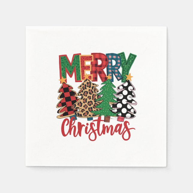 Servilleta De Papel Regalo de Navidad Feliz Navidad (Anverso)