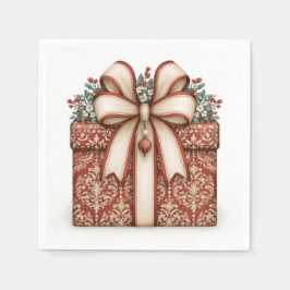 Servilleta De Papel Regalo de Navidad Rojo