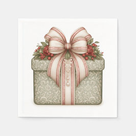Servilleta De Papel Regalo de Navidad Verde