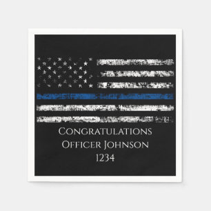 Servilleta De Papel Regalo de oficial de policía personalizado