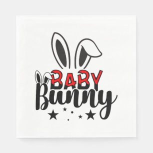 Servilleta De Papel Regalo de Pascua para familias con conejito