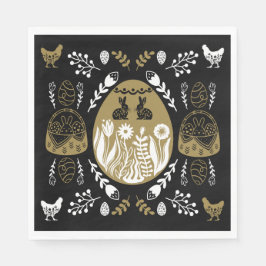 Servilleta De Papel Regalo de vacaciones de Pascua de Abril