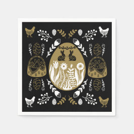 Servilleta De Papel Regalo de vacaciones de Pascua de Abril