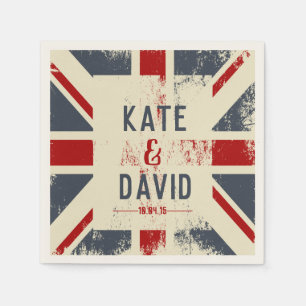 Servilleta De Papel Regalo del Boda de nombres de la pareja de Union J