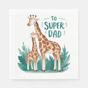 Servilleta De Papel Regalo del Día del Padre A Super Papá