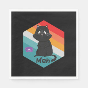 Servilleta De Papel Regalo divertido de gato Meh para amantes de gatos