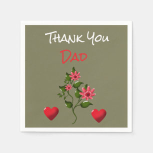 Servilleta De Papel Regalo floral personalizado y único