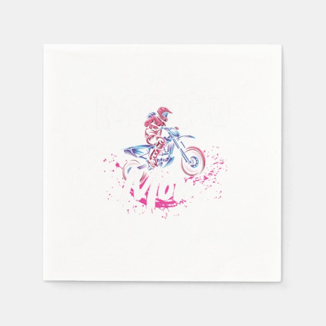 Servilleta De Papel Regalo Moto Mom Mother Motocross Motorcycle Biker (Anverso)