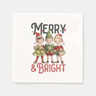 Servilleta De Papel Regalo navideño merry y luminoso